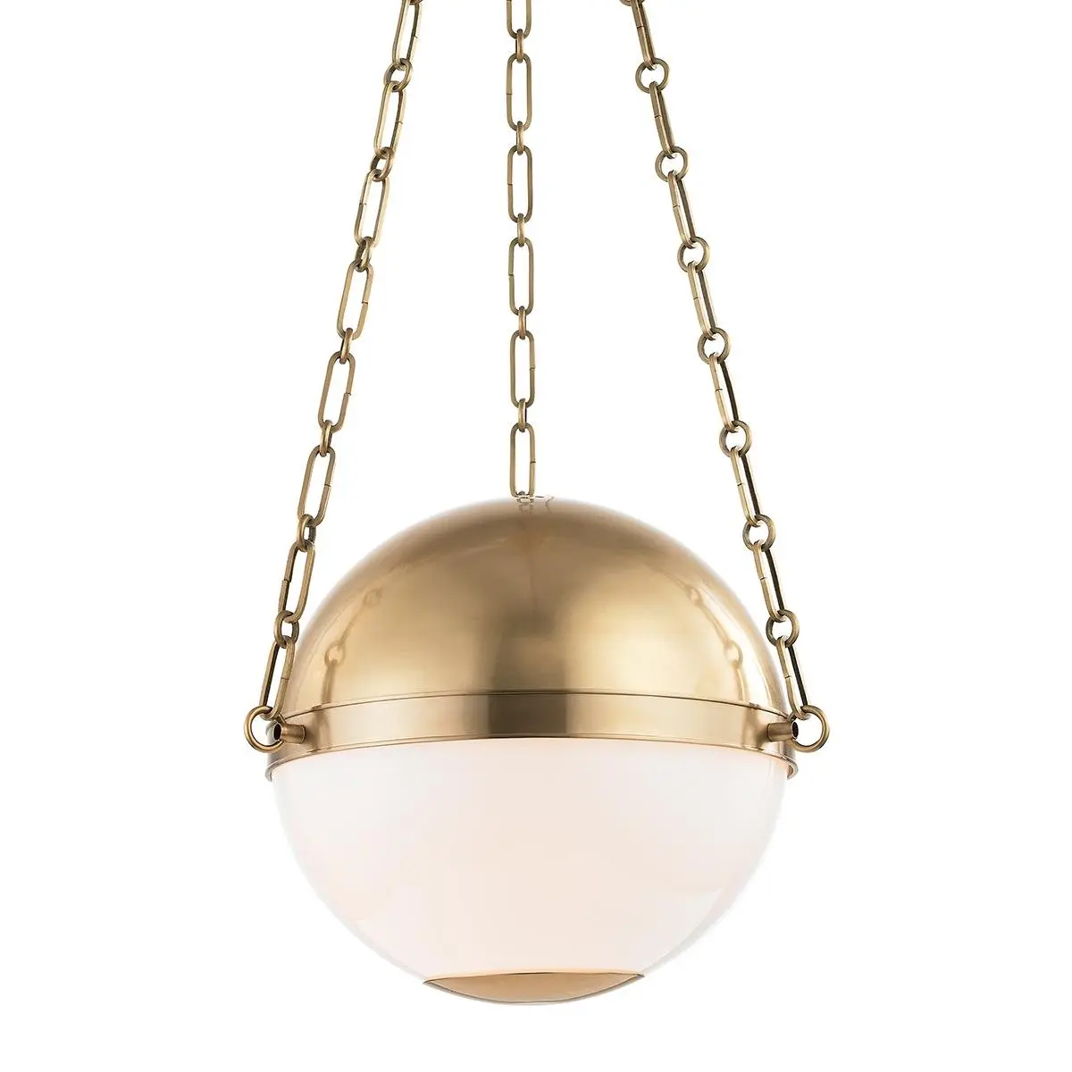 HVLG MDS750-AGB-CE Závěsné svítidlo SPHERE NO. 2 mosaz/sklo staromosaz/opál E27 2x40W - HUDSON VALLEY