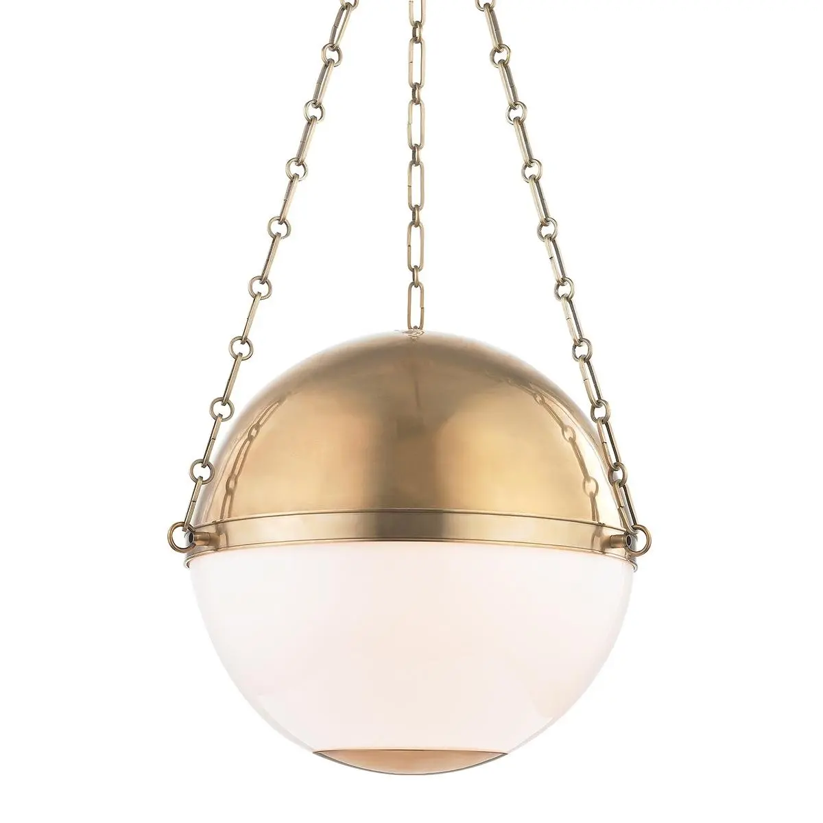 HVLG MDS751-AGB-CE Závěsné svítidlo SPHERE NO. 2 mosaz/sklo staromosaz/opál E27 3x40W - HUDSON VALLEY