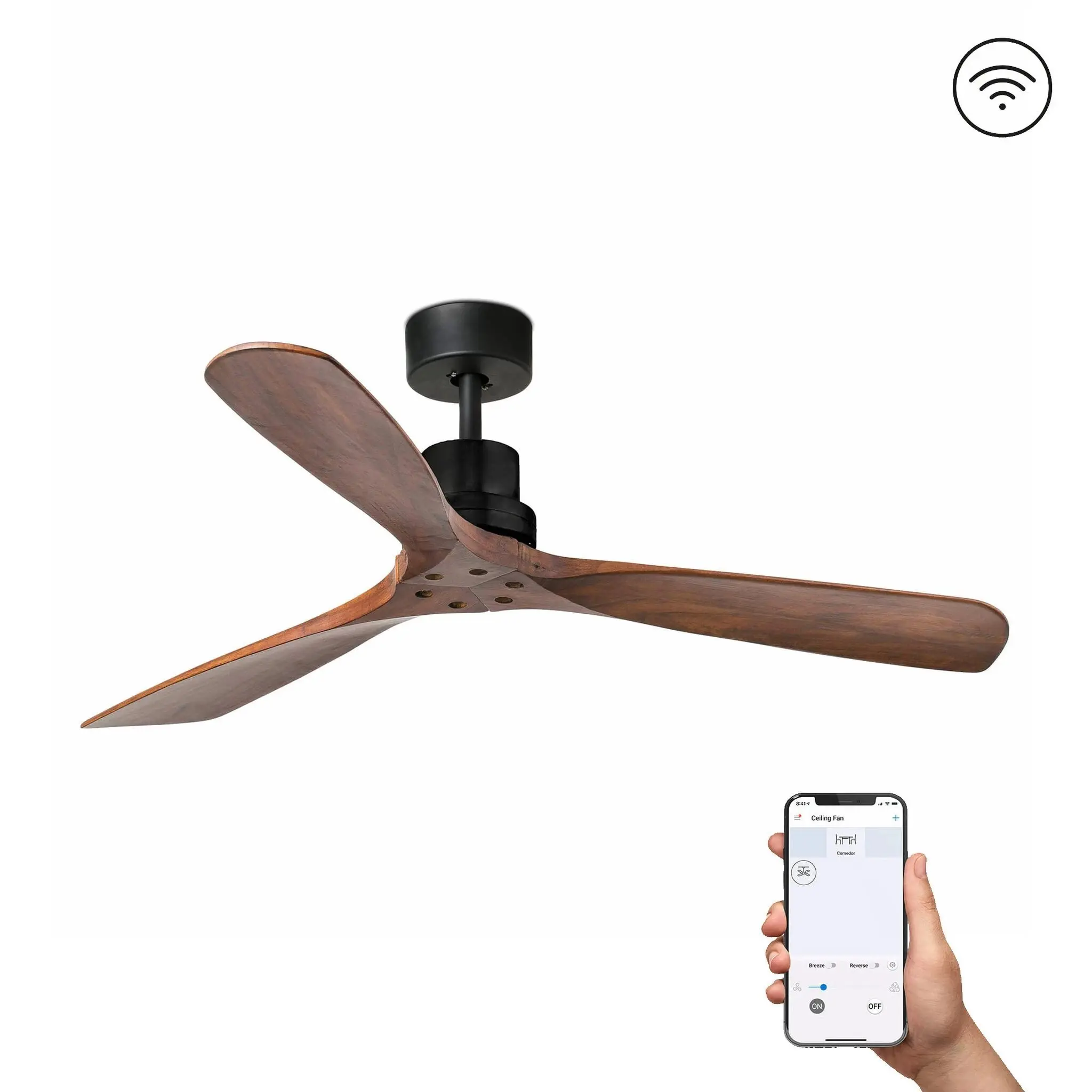 FARO 33516DCWP Ventilátor LANTAU L černý DC SMART - FARO
