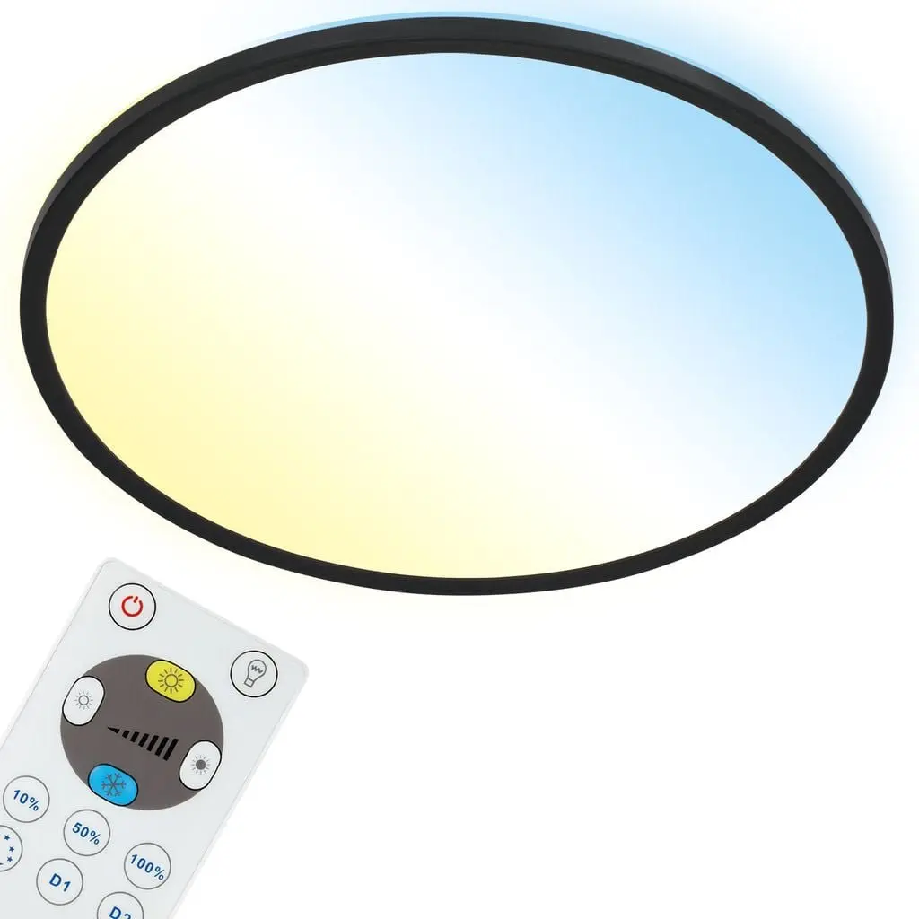 BRILO 7080015 Slim CCT svítidlo LED panel, pr. 42 cm, 22 W, černá (starý kód: BRILO 7080-015) - BRILO