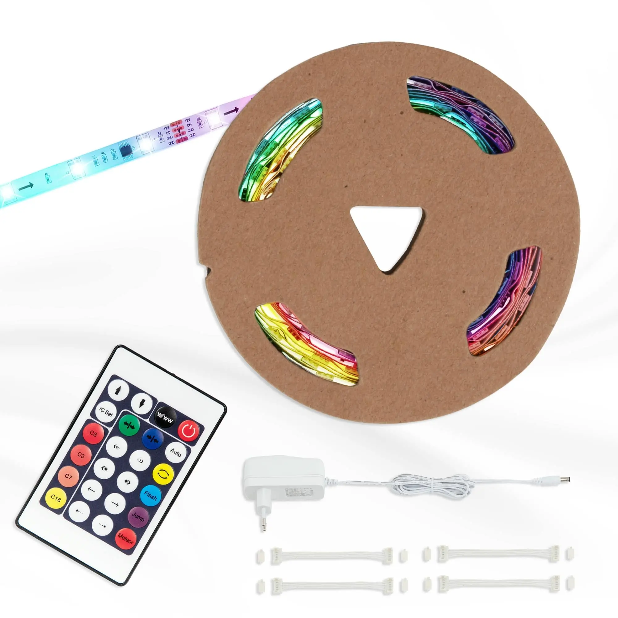 BRILO 2267-150D RGB LED pásek 500 cm 0,12W bílé - BRILO
