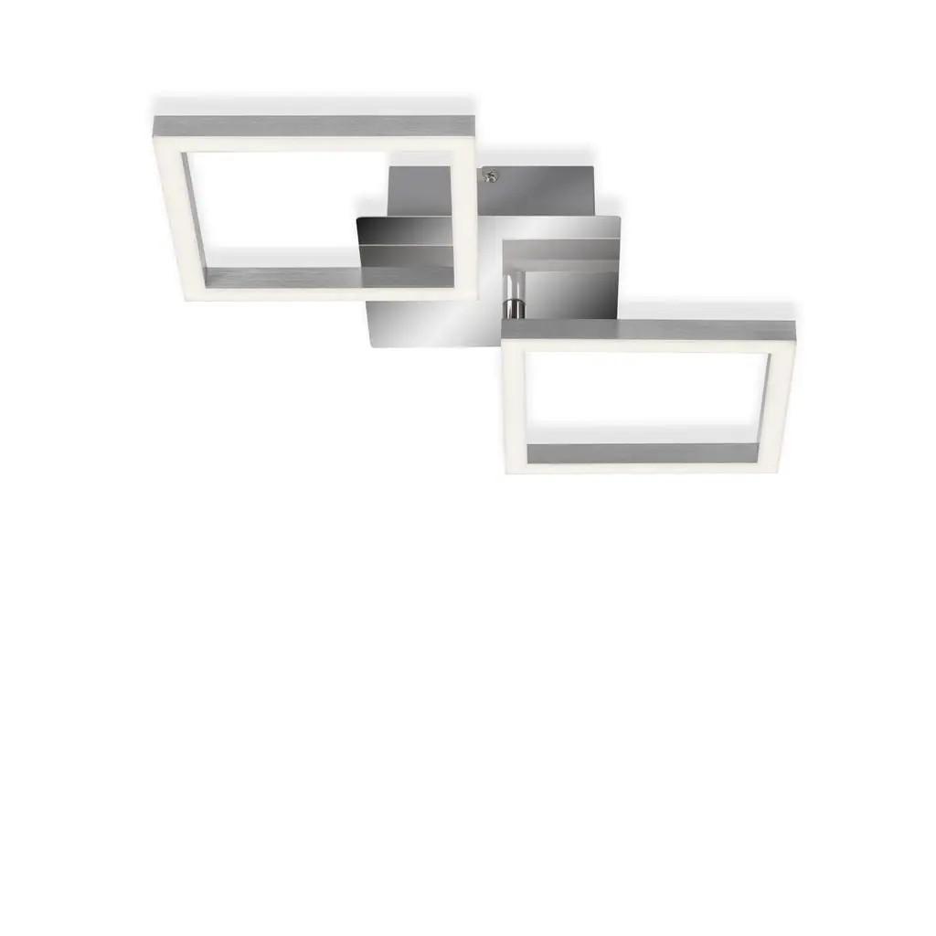 BRILO 3207-018 LED stropní svítidlo, 47 cm, 1200 LM, 16 W, hliník-chrom - BRILO