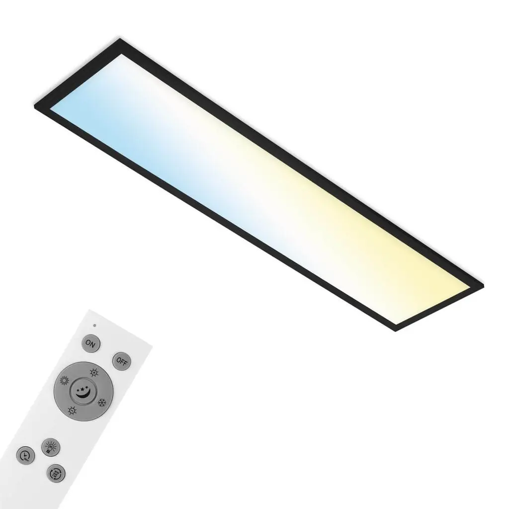 BRILO 7385-015 CCT svítidlo LED panel, 100 cm, 28 W, 3000 lm, černá - BRILO