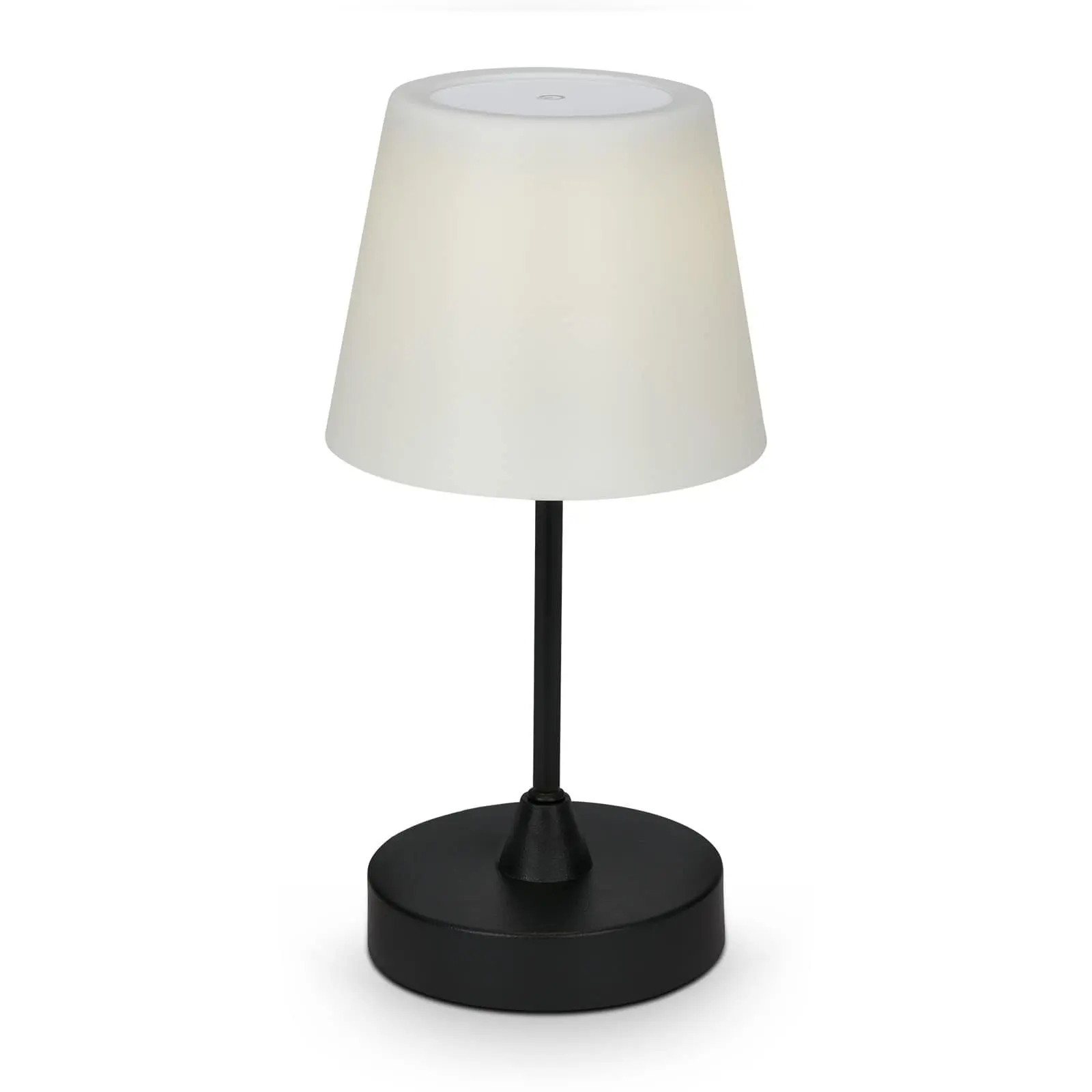 BRILO 7032-415 LED venkovní stolní lampa s dotykovým vypínačem, pr.30 cm, LED modul, 3 W, 340 Lm, černá - BRILO