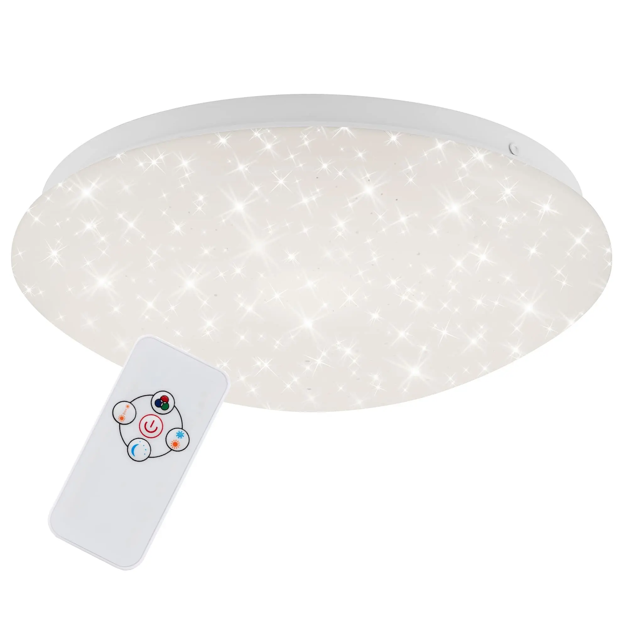 BRILO 3256-016 RGB LED stropní svítidlo, pr. 26 cm, 10 W, bílé - BRILO