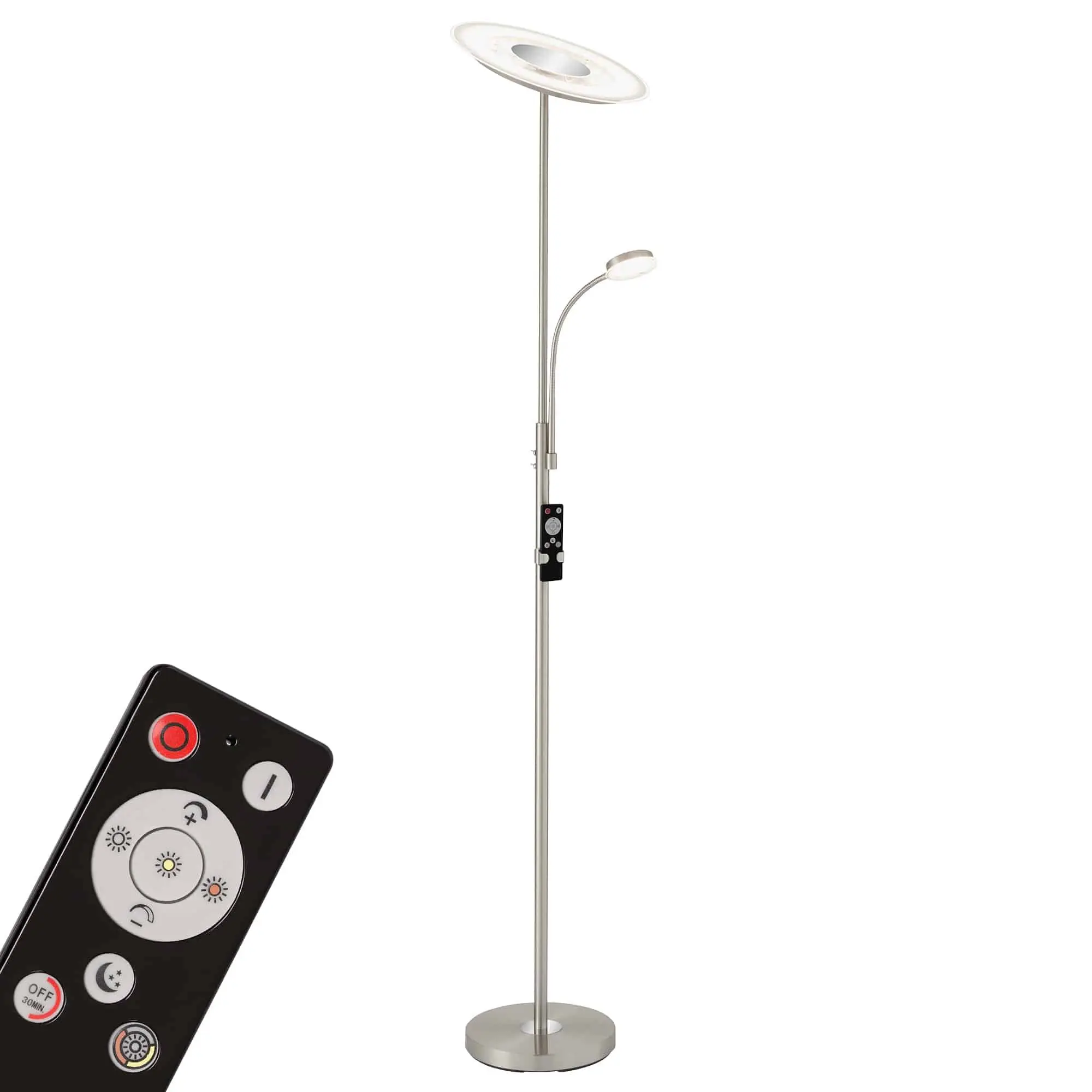 BRILO 1340-022 LED nepřímé osvětlení se čtecí lampou, noční světlo, časovač, vypínač, stmívatelné - BRILO