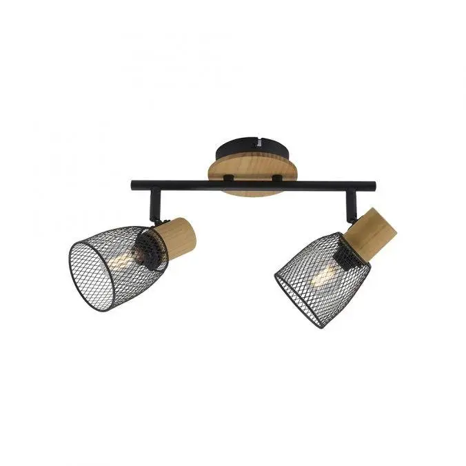 LD 15192-79 TAMIS Stropní svítidlo dřevo / kov E14 patice spot bodové svítidlo - LEUCHTEN DIREKT / JUST LIGHT
