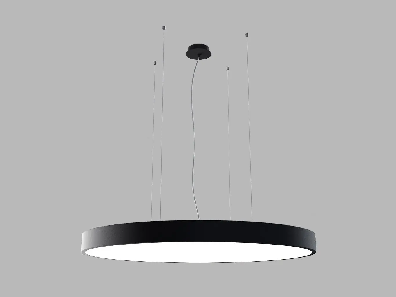 LED2 3274453D Závěsné svítidlo MONO SLIM 80 P-Z, B DALI/PUSH DIM 80W 2CCT 3000K/4000K černá