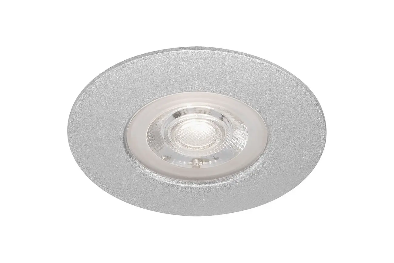 BRI 7046-014 LED vestavné svítidlo, pr. 9 cm, 5 W, matný chrom - BRILONER