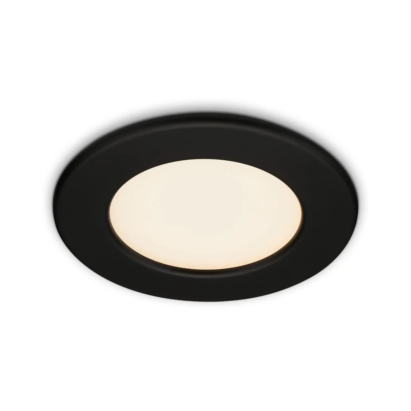 BRI 7053-015 LED vestavné svítidlo, pr. 11,5 cm, LED modul, 6W, 600 lm, černá - BRILONER