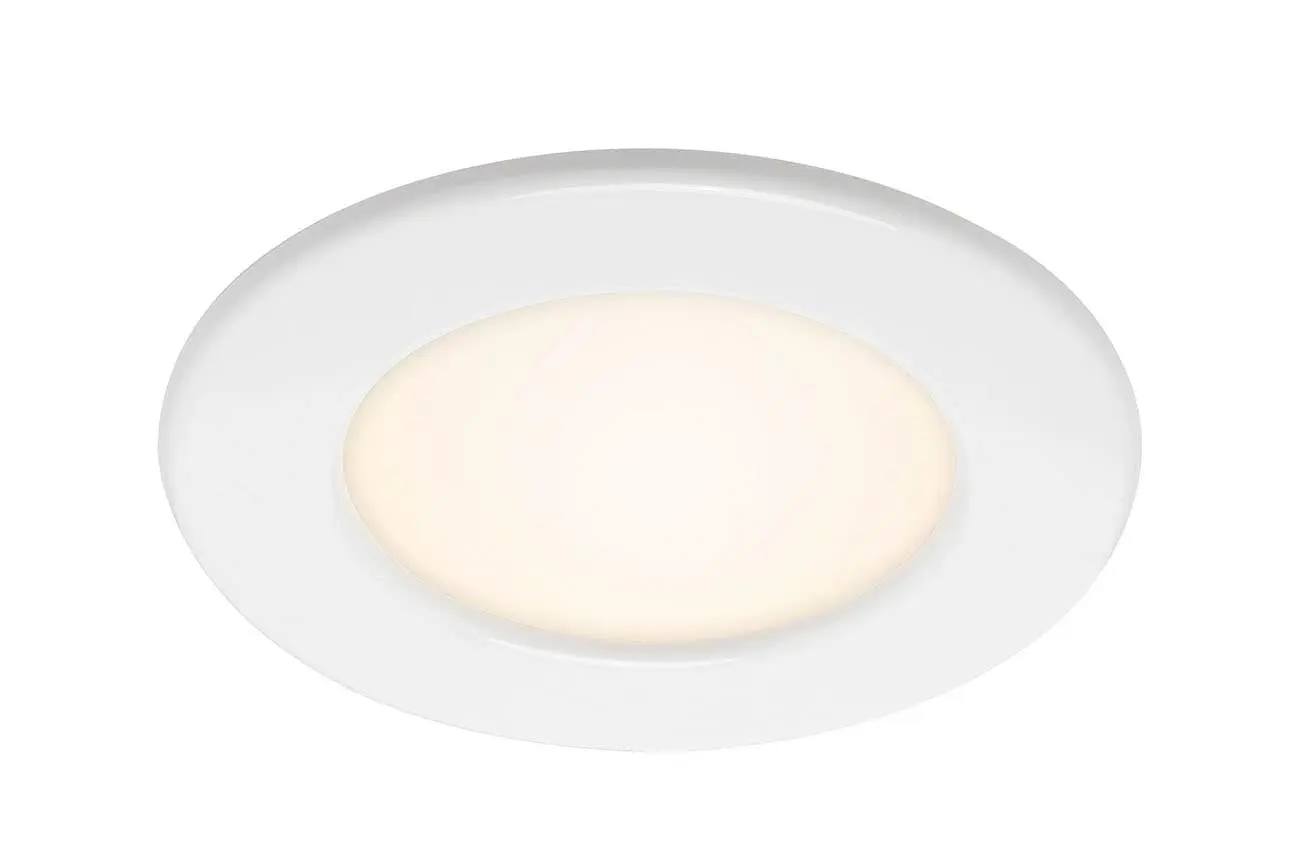 BRI 7053-016 LED vestavné svítidlo, pr. 11,5 cm, 6 W, bílé - BRILONER