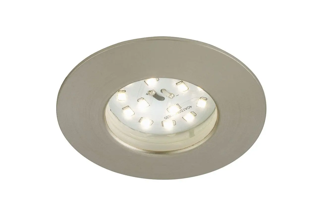 BRI 7204-012 LED vestavné svítidlo, pr. 7,5 cm, matný nikl - BRILONER