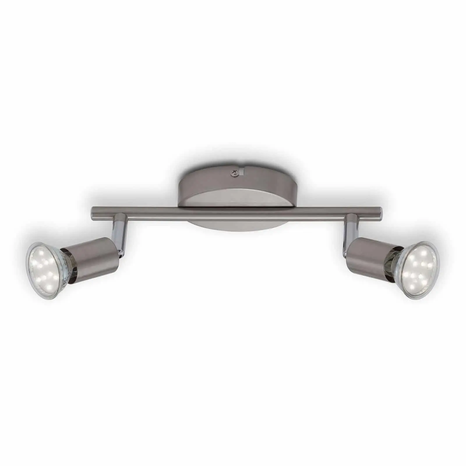BRILO 2767-022 Bodové svítidlo 25,5 cm 2xGU10 3W 250lm matný nikl - BRILO