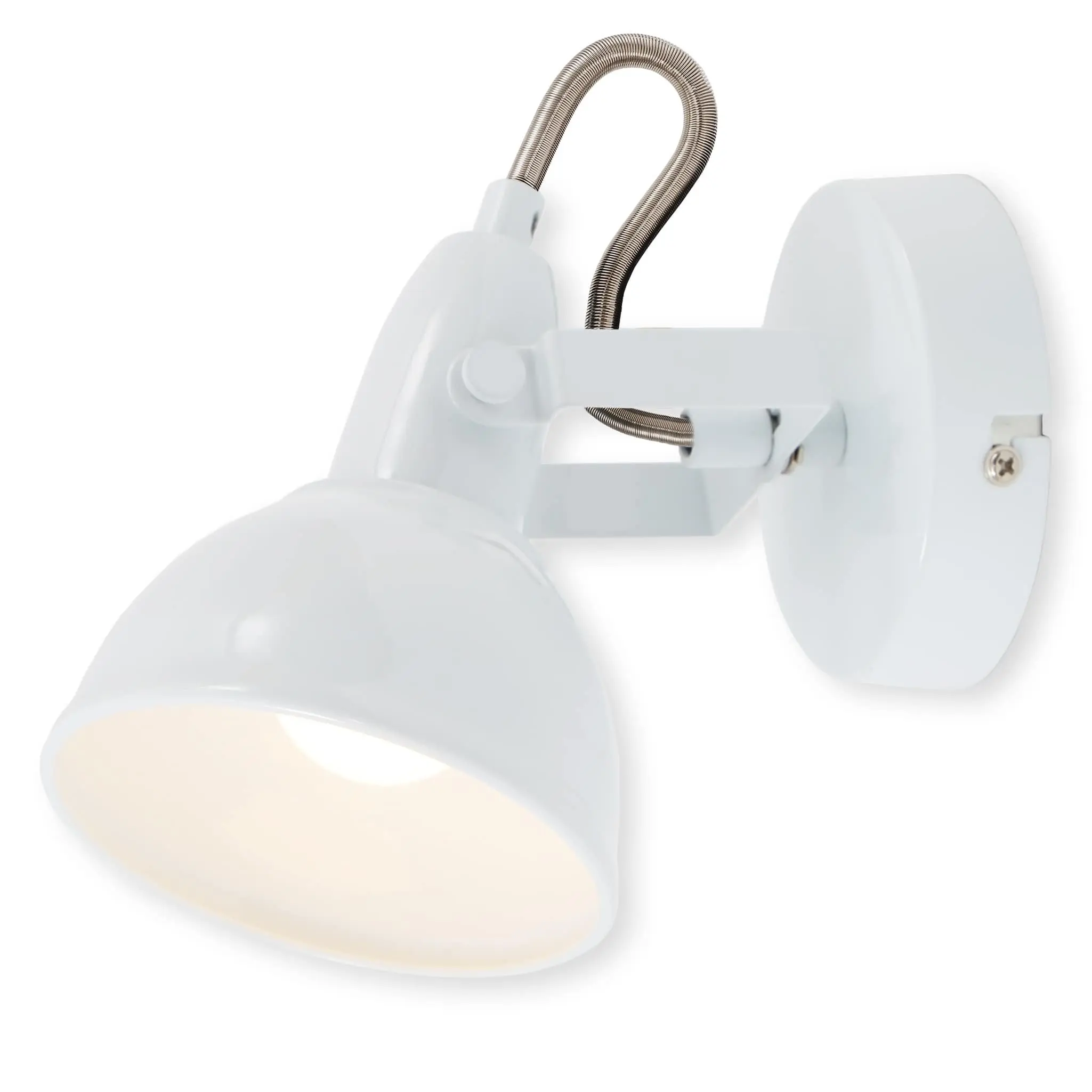 BRILO 2049-016 Bodové svítidlo pr. 10 cm 1x E14 40W bílé - BRILO