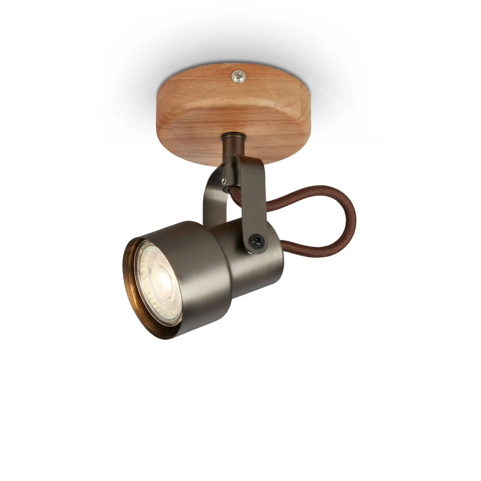 BRILO 2872-015 Bodové svítidlo pr. 9 cm 1xGU10 5W 460lm antická šedá - BRILO