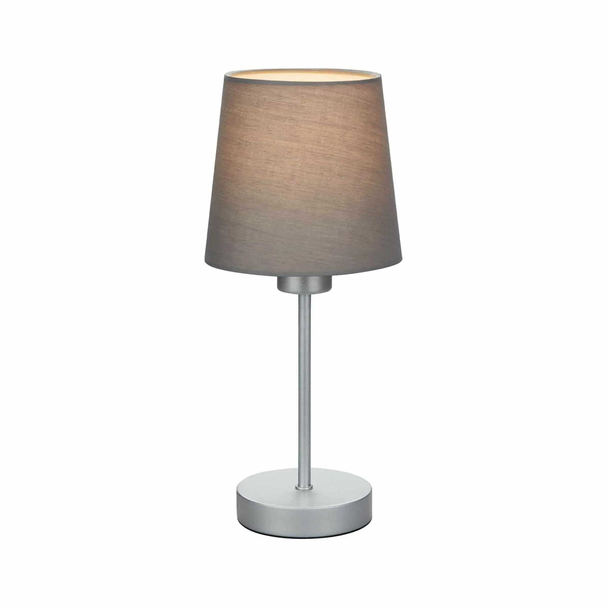BRILO 7024-014 Stolní lampa, 31,4 cm, max. 25 W, šedá-stříbrná - BRILO