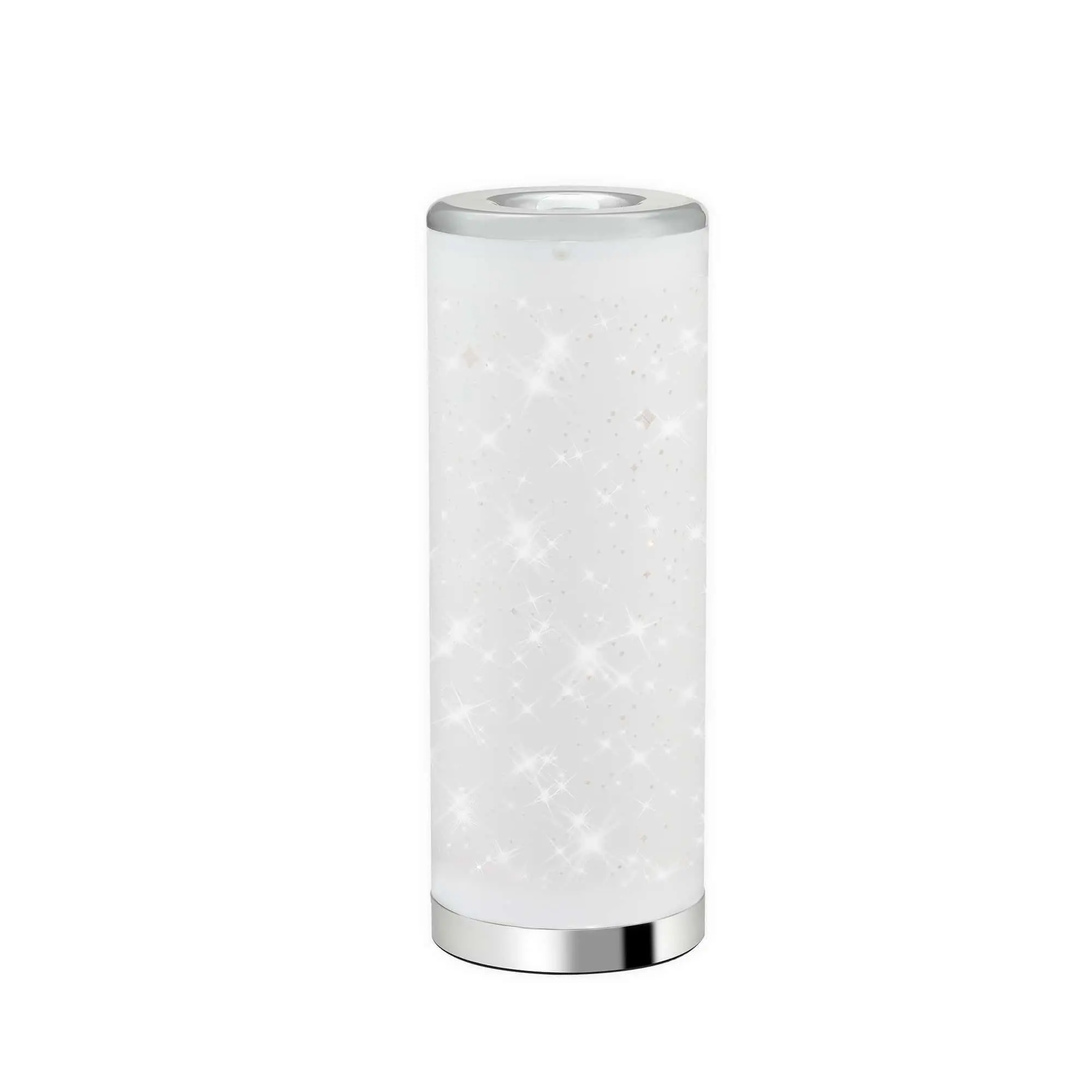 BRILO 7332-018 LED stolní lampa s hvězdným nebem, 35 cm, 5 W, bílé-chrom - BRILO