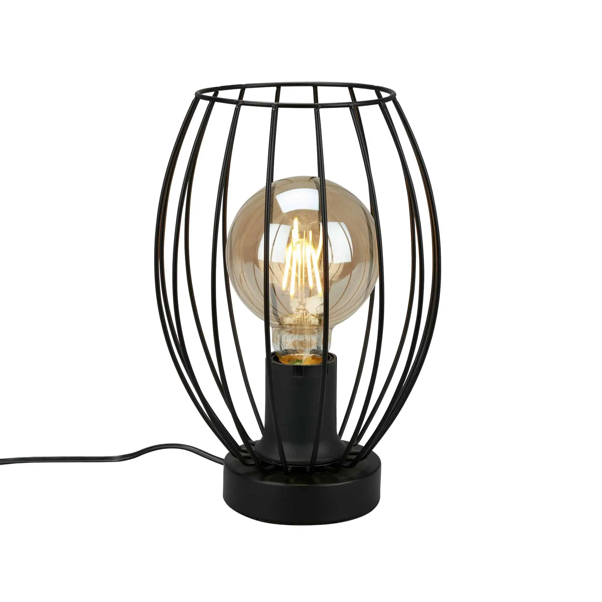 BRILO 7026-015 Stolní lampa, 25,6 cm, max. 25 W, černá - BRILO