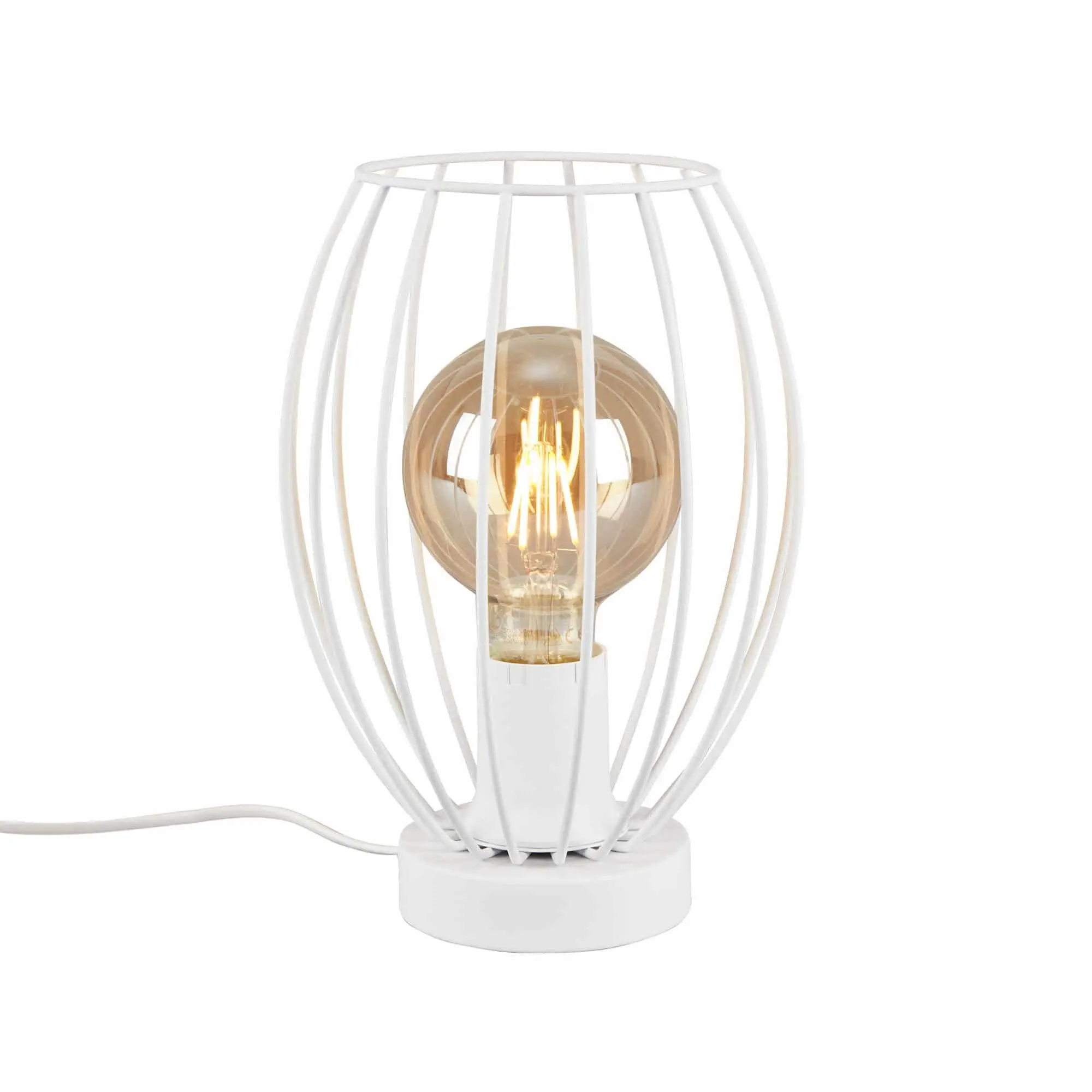 BRILO 7026-016 Stolní lampa, 25,6 cm, max. 25 W, bílé - BRILO