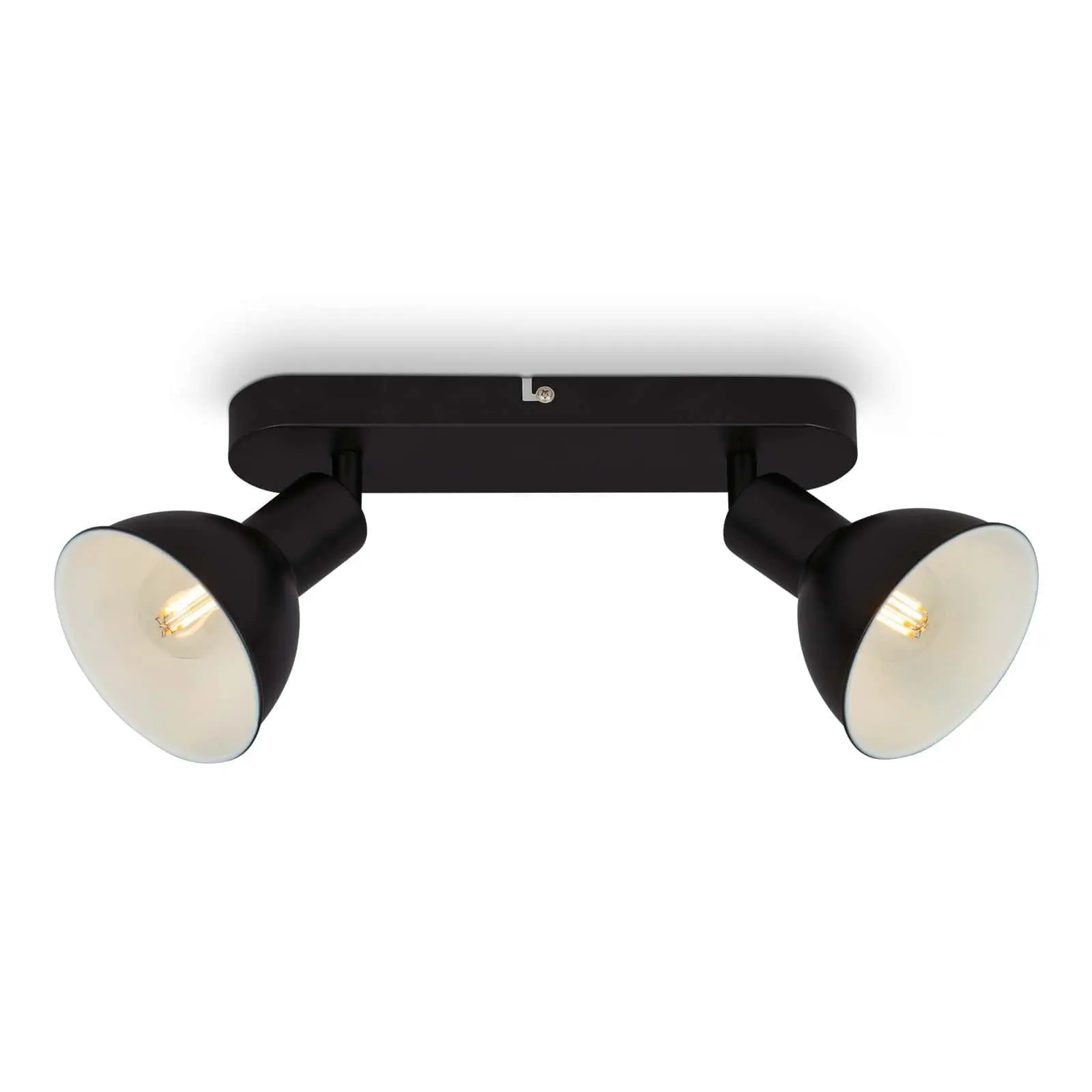 BRILO 2674-025 Bodové svítidlo 27 cm 2x E14 max. 25W černá - BRILO