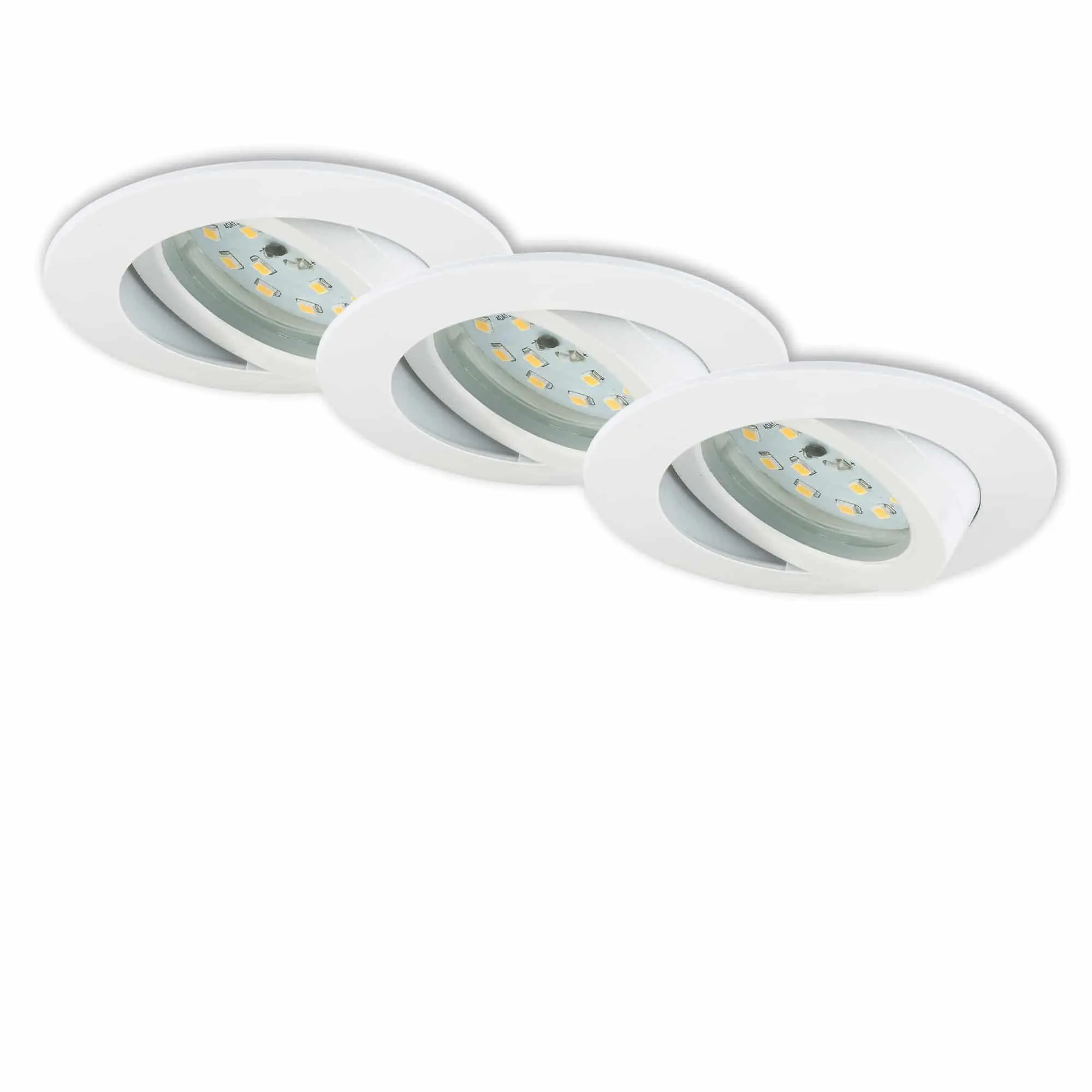 BRI 7209-036 3ks sada LED vestavné svítidlo, pr. 8,2 cm, 4,8 W, bílé - BRILONER