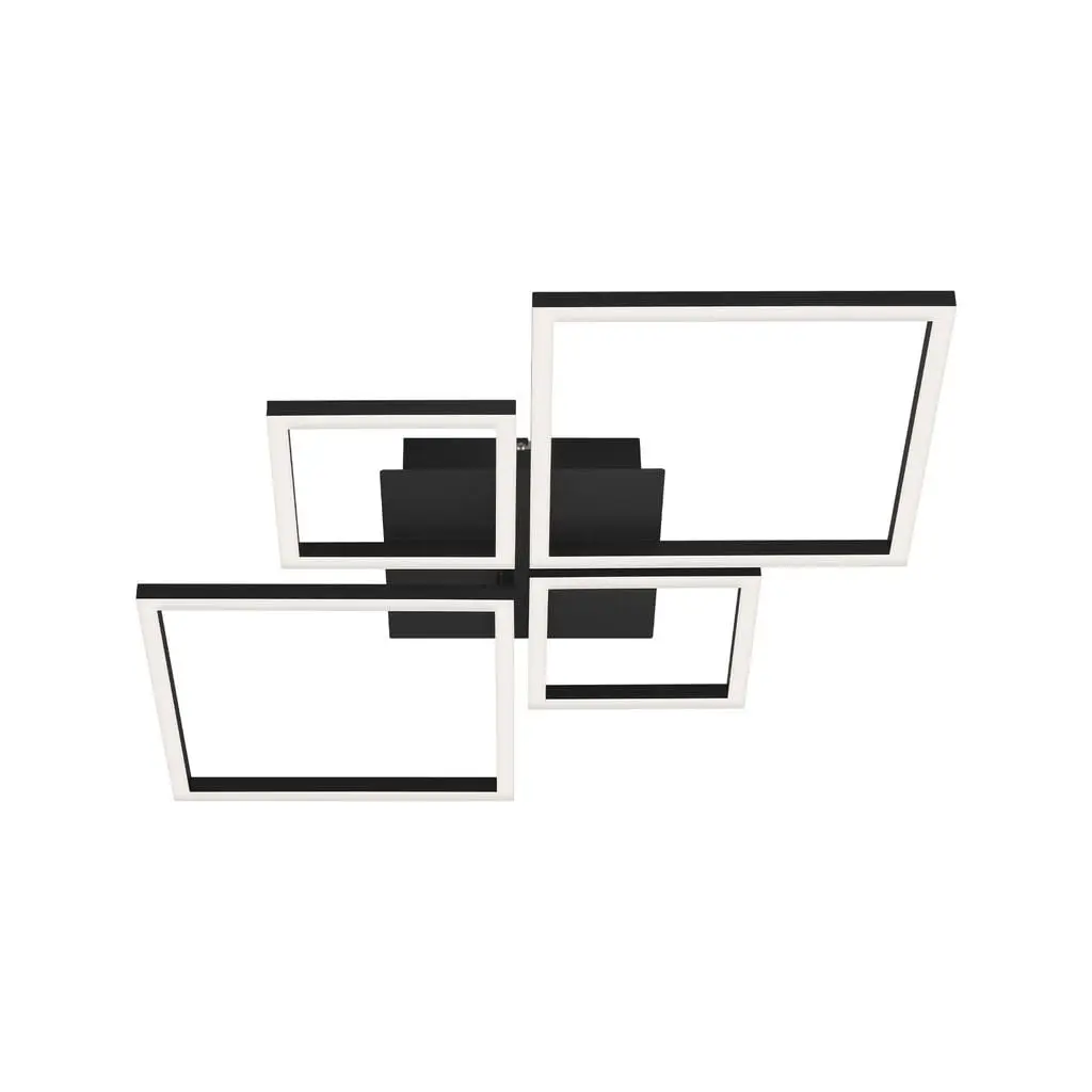 BRILO 3128-015 LED rám 75 cm 2x48W 4000lm černá - BRILO