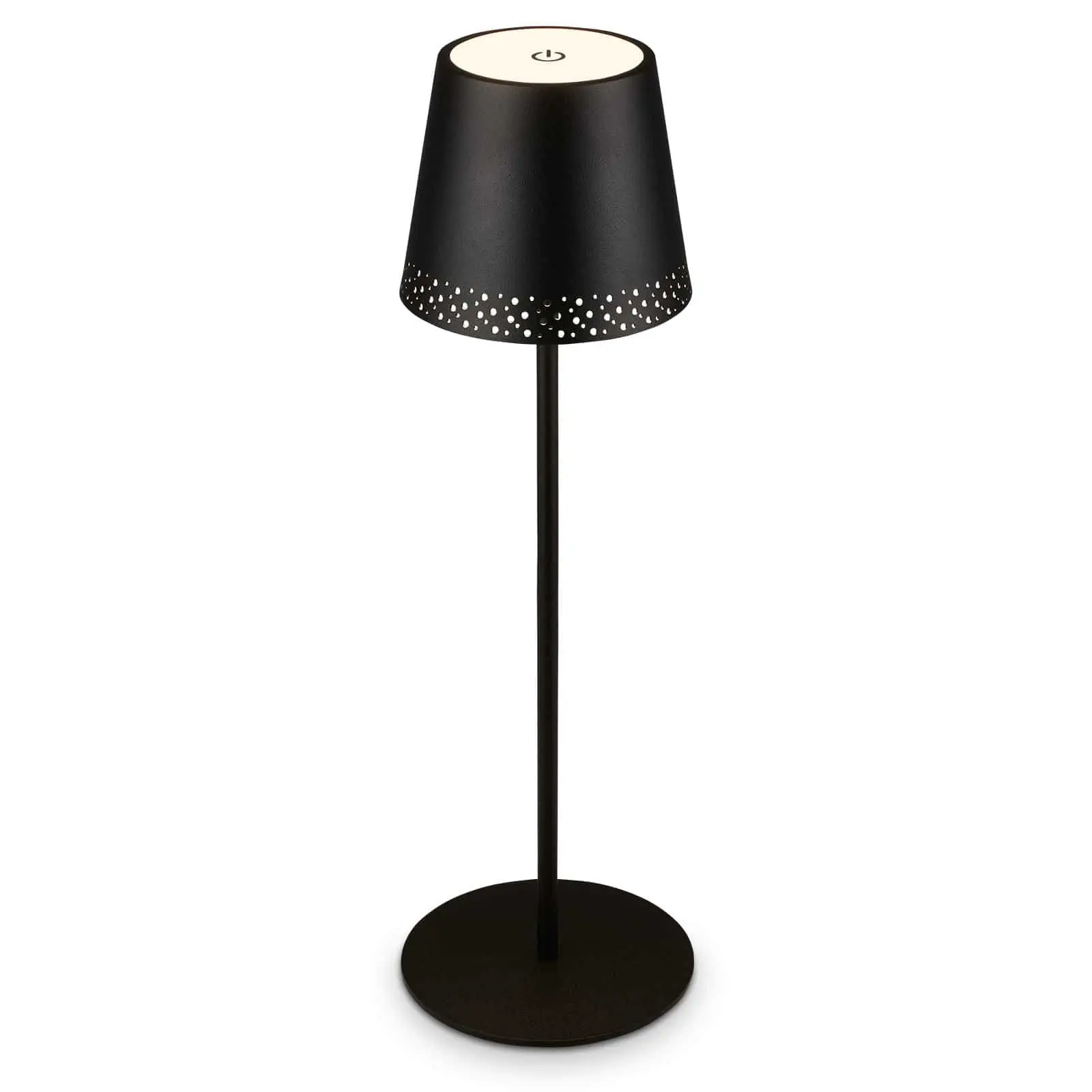 BRILO 7438-015 LED nabíjecí stolní lampa 38 cm 2,6W 280lm černá - BRILO