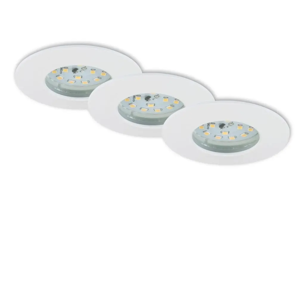 BRI 7231-036 3ks sada LED vestavné svítidlo, pr. 7,5 cm, 5,5 W, bílé - BRILONER