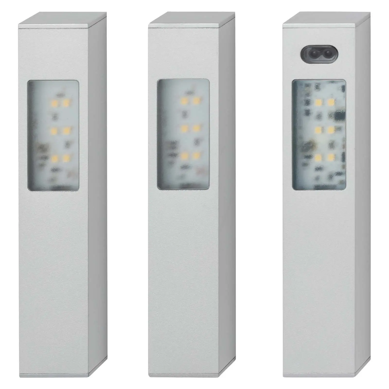 TF 203609TF TELEFUNKEN 3ks sada senzor nábytkové skříňkové svítidlo, 16 cm, 2,5 W, 180 lm, hliník - BRILONER