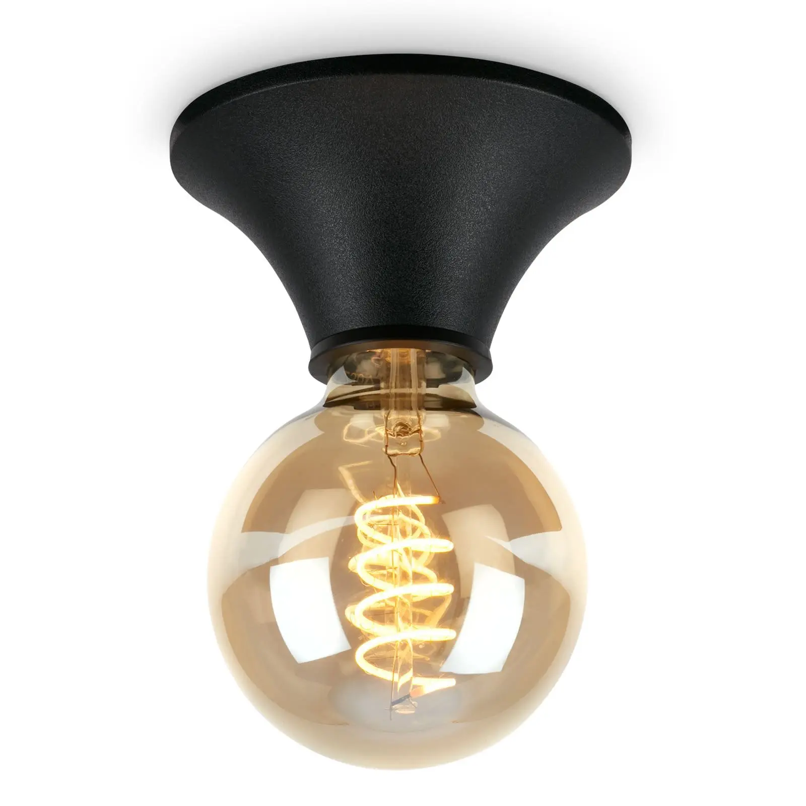 BRILO 2114015 Stropní svítidlo 6 cm 1x E27 max. 10 W černá - BRILO