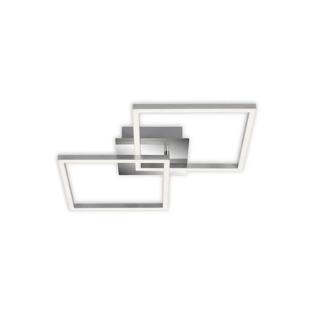 BRILO 3210-018 LED stropní svítidlo, 62 cm, 2300 LM, 22 W, hliník-chrom - BRILO