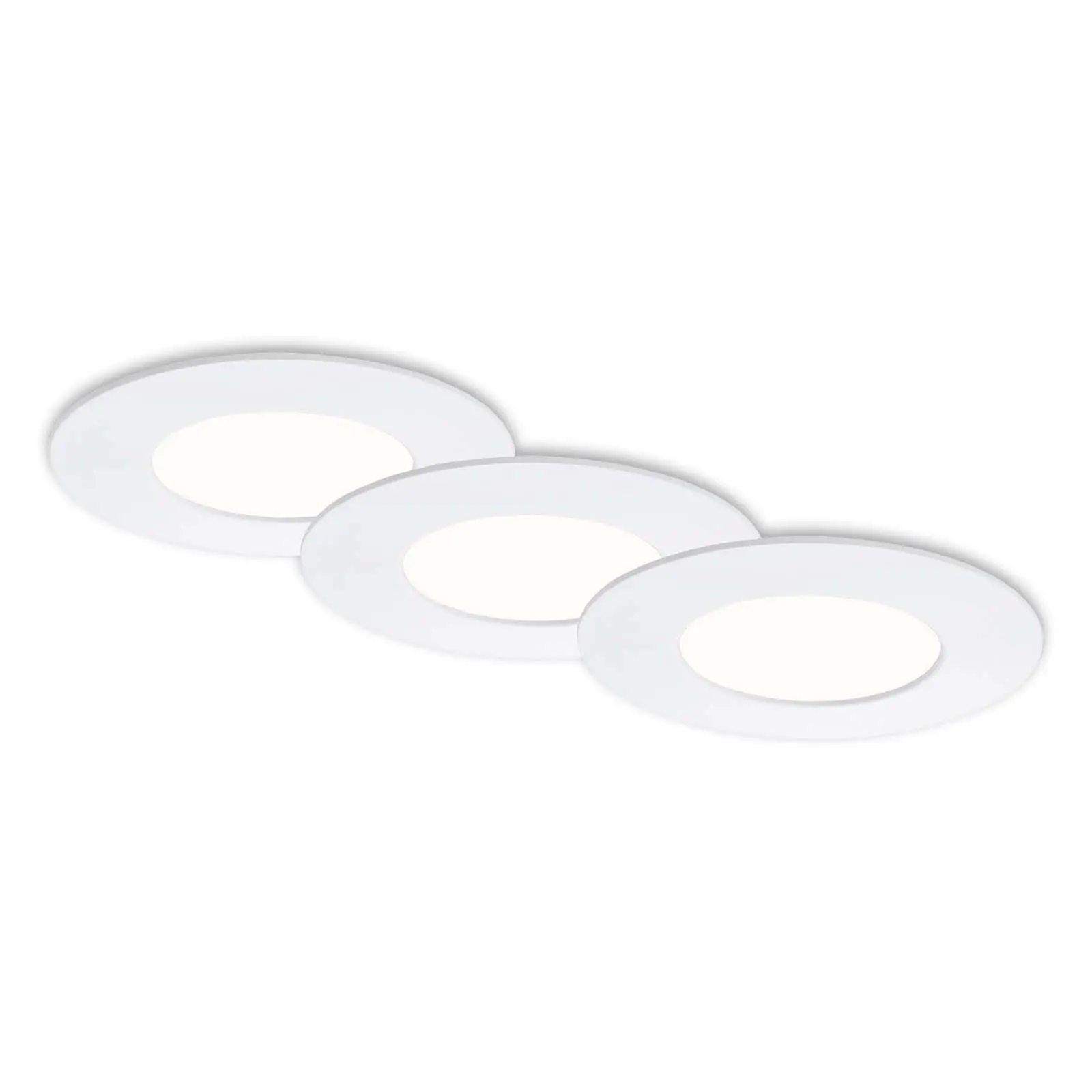 BRI 7113-436 3ks sada LED vestavné svítidlo, pr. 8,5 cm, 4,9 W, bílé - BRILONER