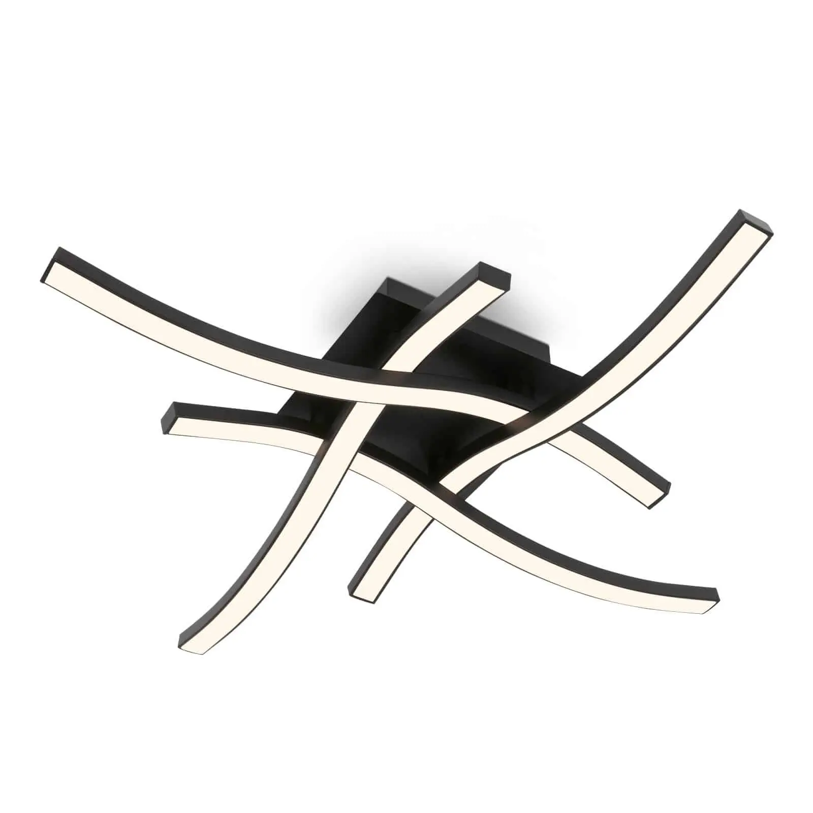 BRILO 3677-045 LED nástěnné a stropní svítidlo, 47,5 cm, 14,4 W, 350 lm, černá - BRILO