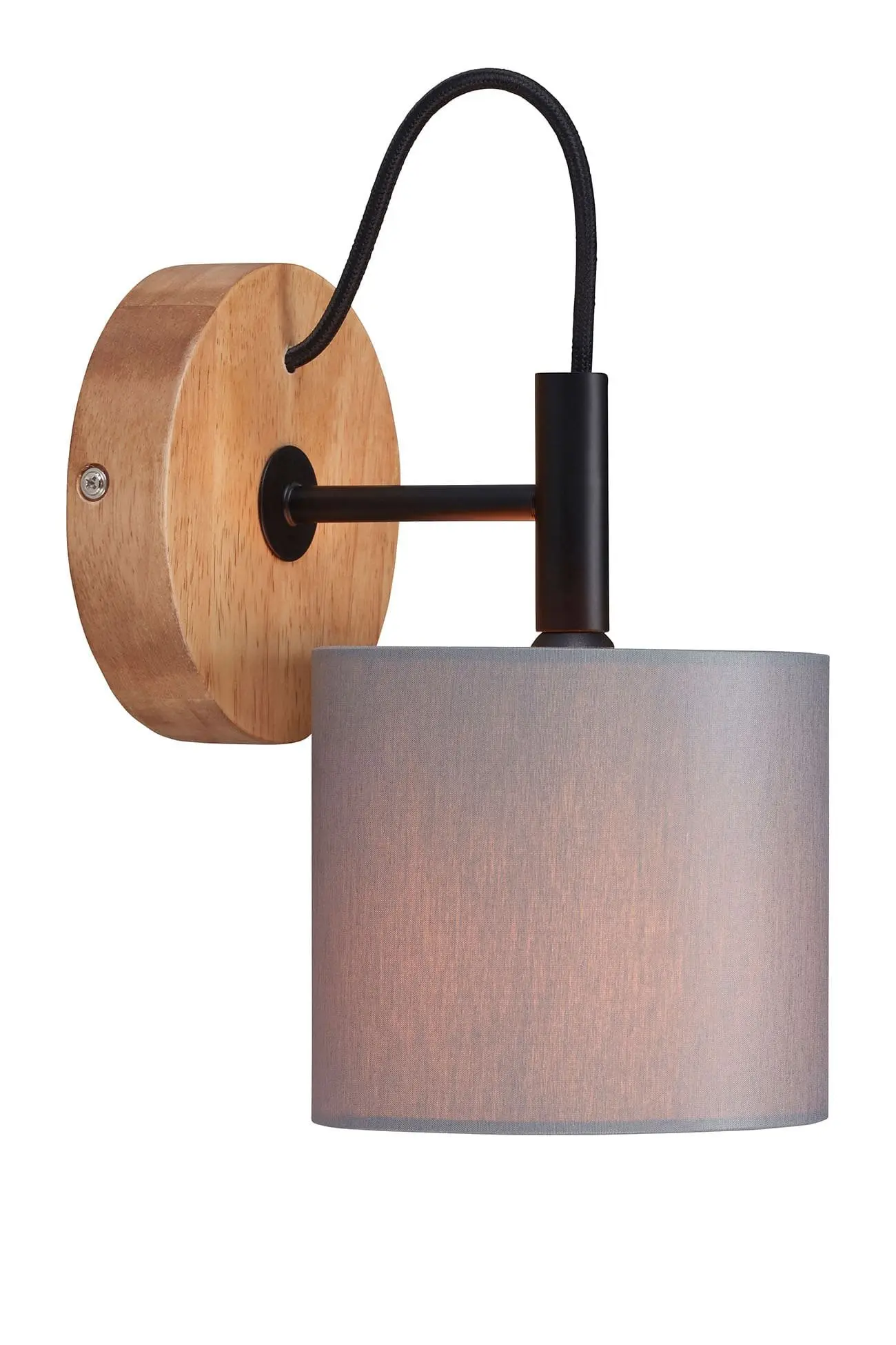 BRI 2075-014 Nástěnné svítidlo pr. 12,5 cm 1x E14 25W šedá - BRILONER