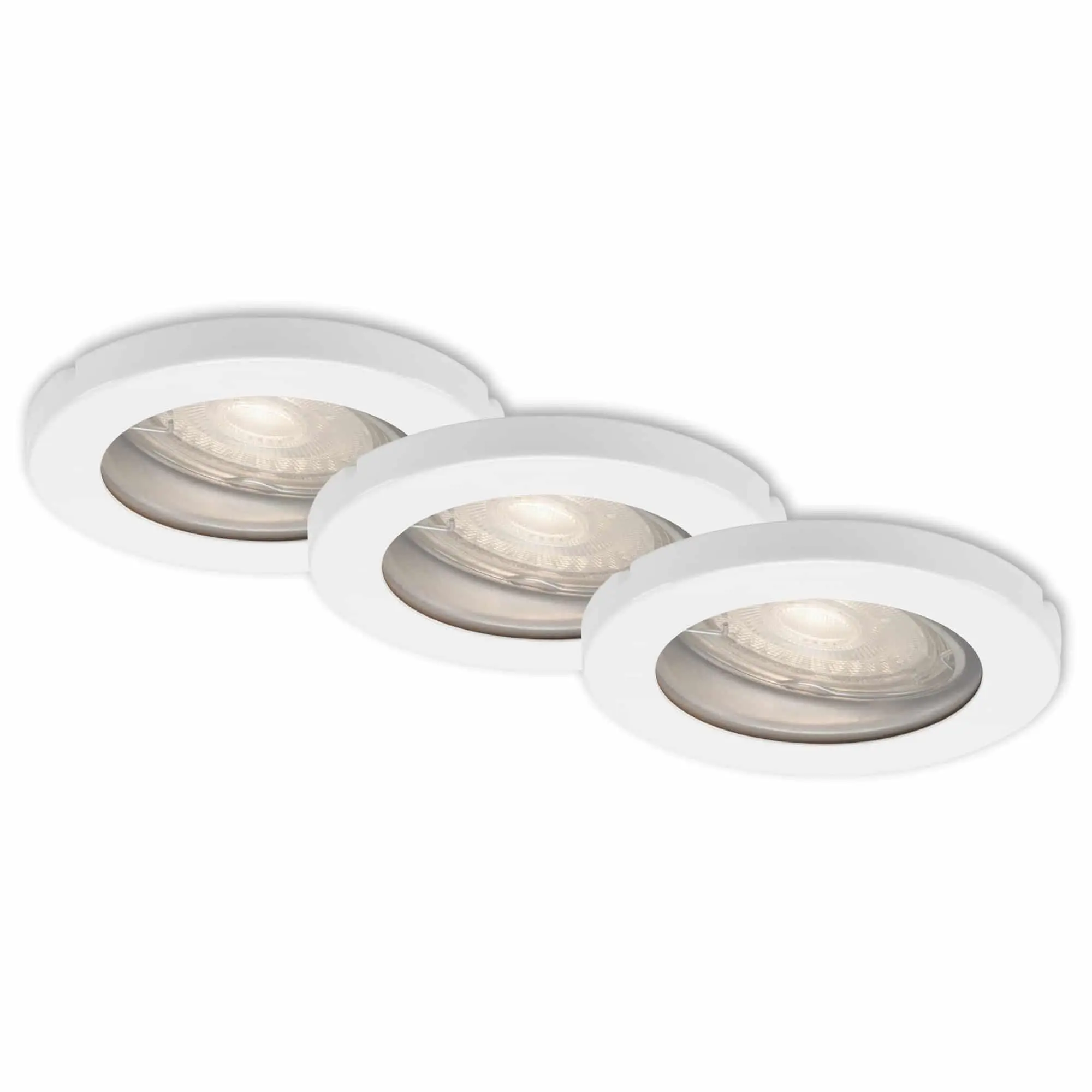 BRI 7181-036 3ks sada LED vestavné svítidlo, pr. 8,5 cm, 5 W, bílé - BRILONER