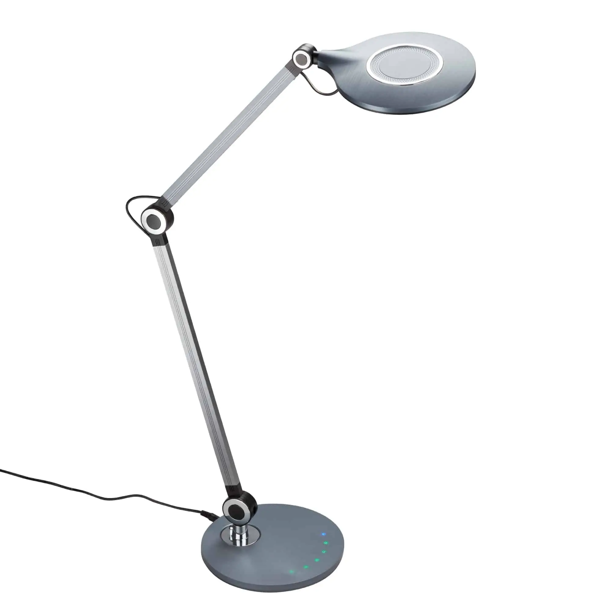 BRILO 7027-015 CCT LED stolní lampa na psací stůl, pr. 20 cm, 9 W, antracit - BRILO