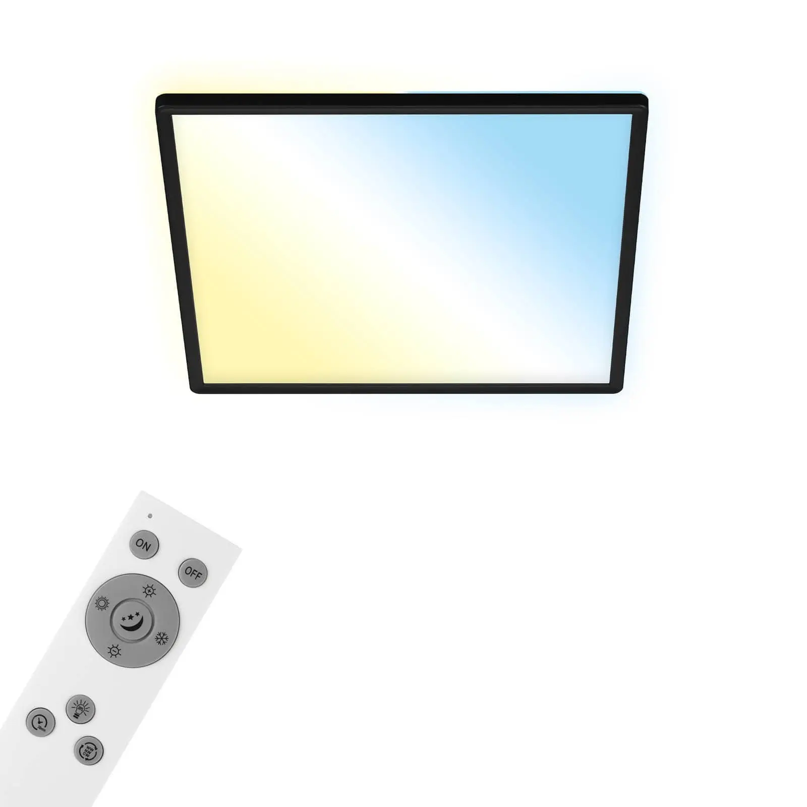 BRILO 7060-015 CCT svítidlo LED panel, 42 cm, 22 W, 3000 lm, černá - BRILO