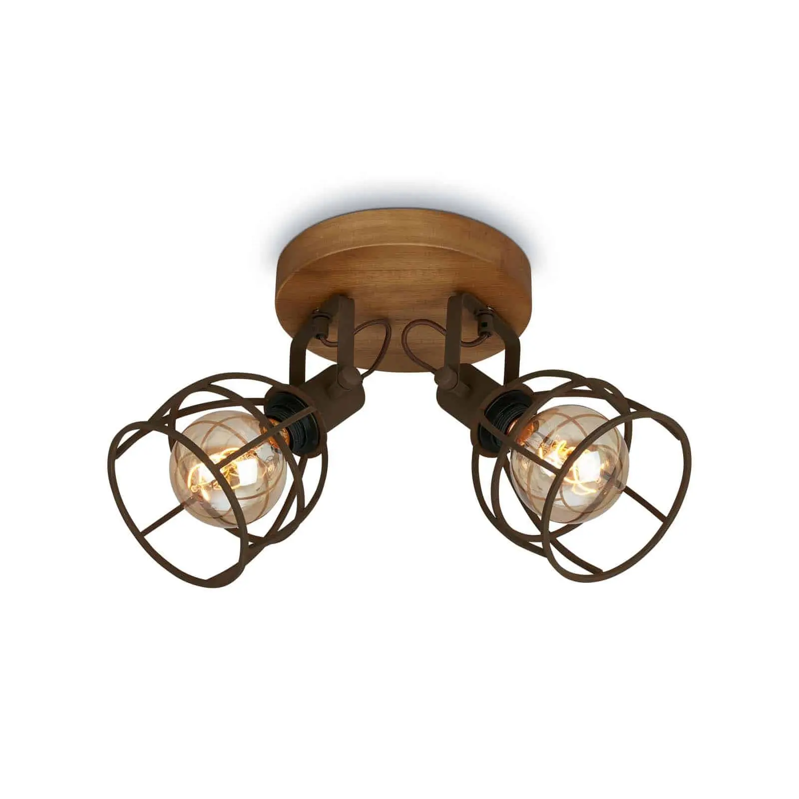 BRILO 2670-024 Bodové svítidlo pr. 22 cm 2x E27 25W hnědé - BRILO