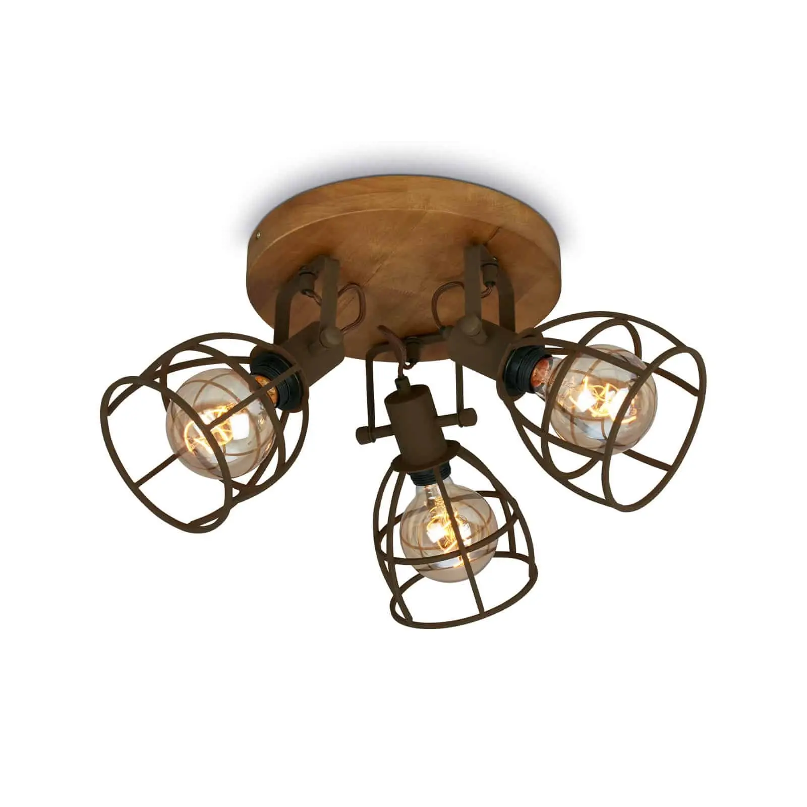 BRILO 2670-034 Bodové svítidlo pr. 29 cm 3x E27 25W hnědé - BRILO