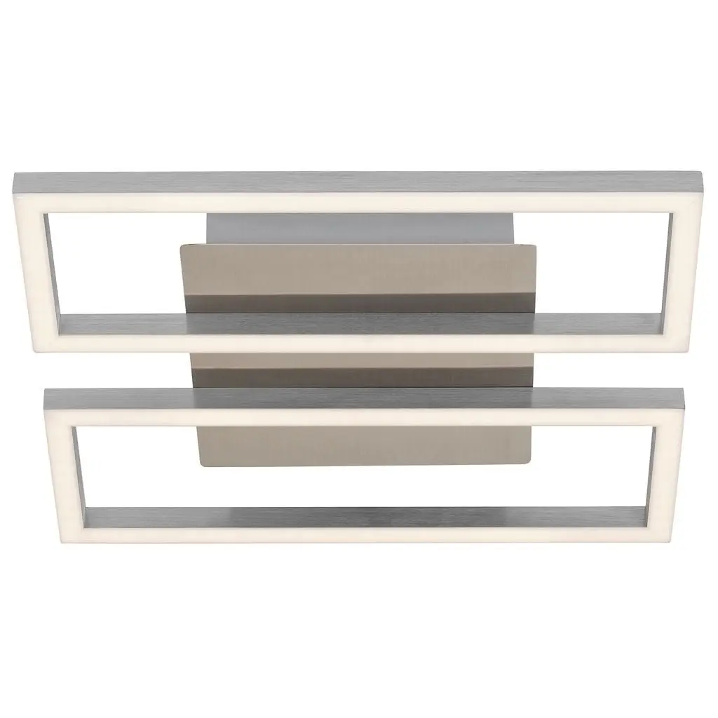 BRI 3107-012 LED rám 28 cm 2x14,5W 1400lm matný nikl - BRILONER