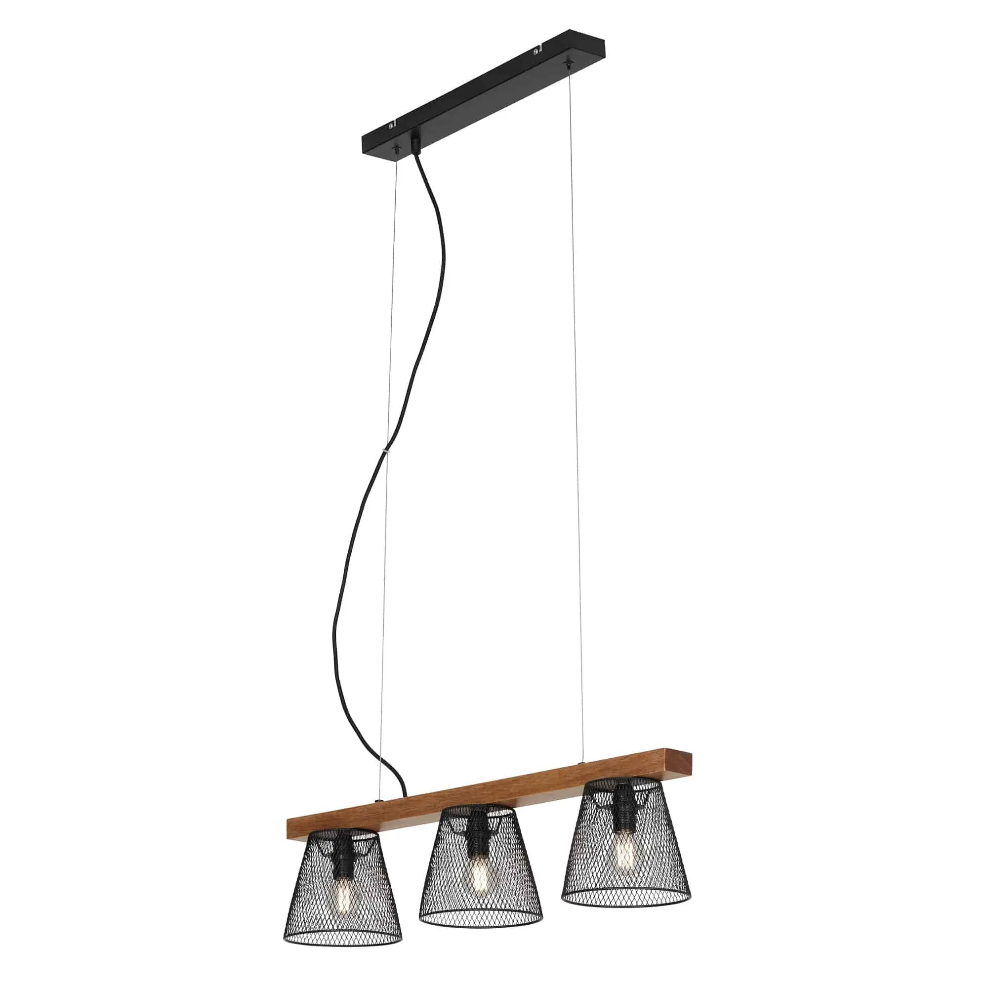 BRI 4077-035 Závěsné svítidlo, 65 cm, max. 25 W, černá - BRILONER