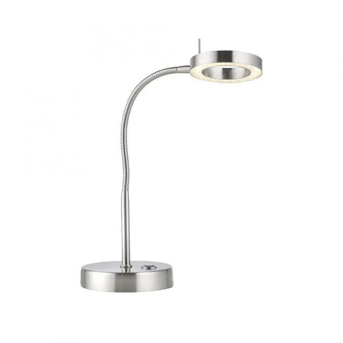 PN 4181-55 HENSKO LED stolní lampa stříbrná nastavitelné 3 krokové Tochdimmer teplá bílá Licht 3000K - PAUL NEUHAUS