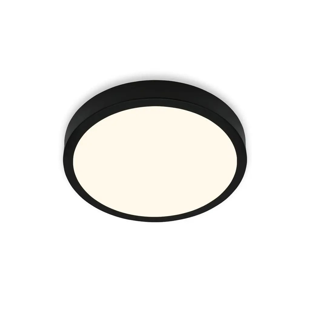BRILO 3700-015 LED přisazené svítidlo pr. 28 cm, 16 W, 2000 lm, černá - BRILO
