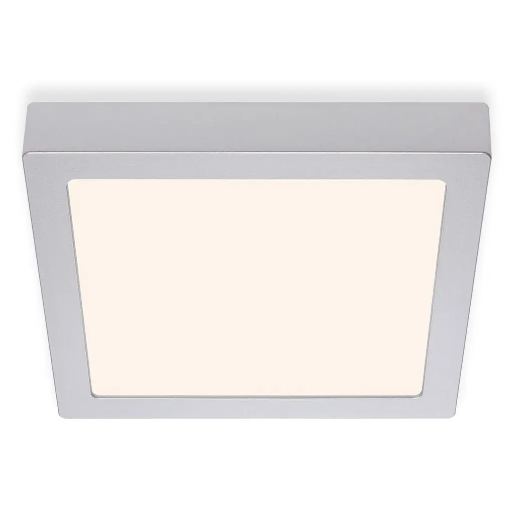 BRI 7118-014 LED stropní svítidlo, 22,5 cm, 16,5 W, matný chrom - BRILONER
