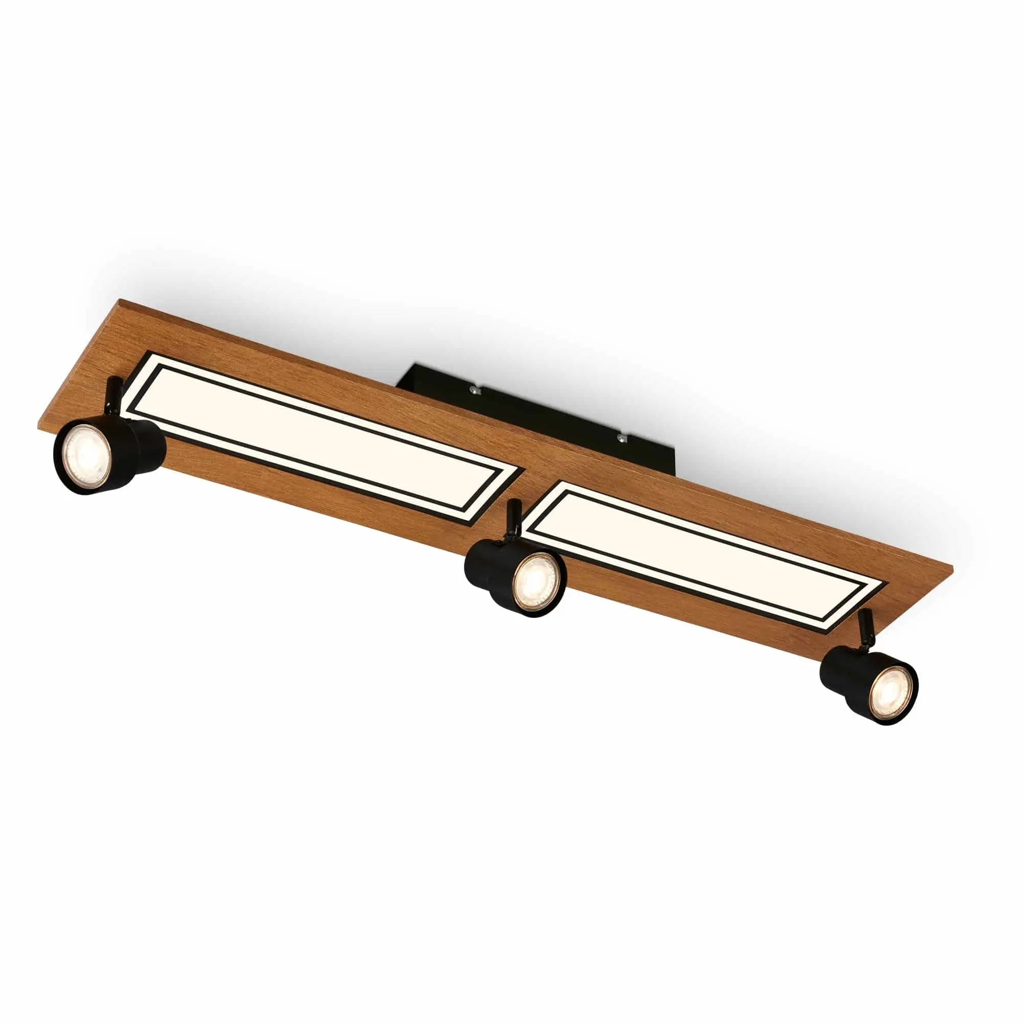 BRILO 3764035 Stropní svítidlo, 78 cm, 3x GU10, max. 9W, černá - BRILO