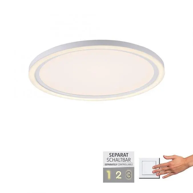 LD 14883-16 BEDGING LED stropní svítidlo bílé kruhové ovládání vypínačem teplá bílá paměťová funkce 3000K - LEUCHTEN DIREKT / JUST LIGHT