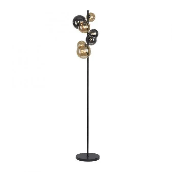 Paul Neuhaus Stojací lampa Popsicle 7bodová, černá, pr. 35 x 155 cm
