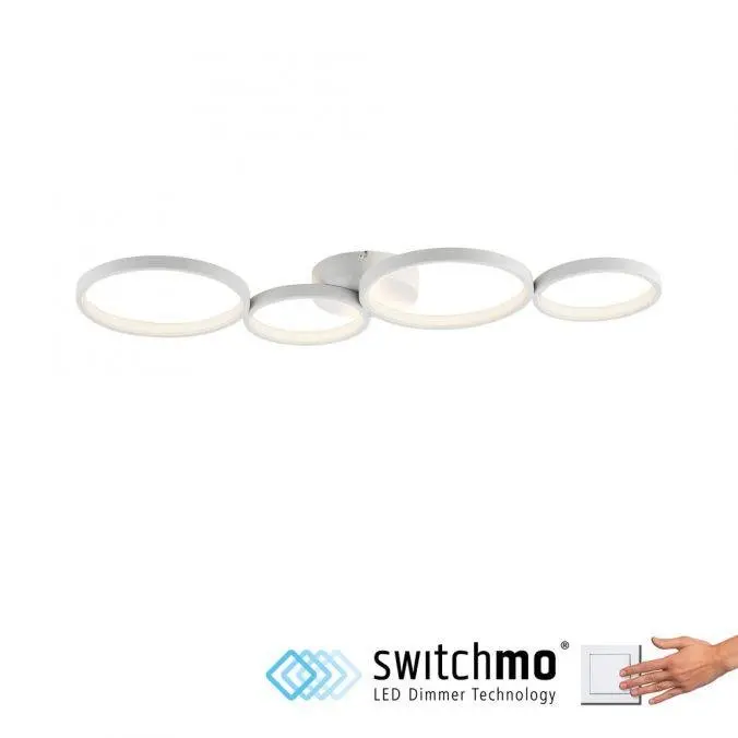 PN 6183-16 KIRINGE LED stropní svítidlo bílé kruhové 3 krokové stmívač moderní do interiéru krokově stmívatelné 3000K - PAUL NEUHAUS