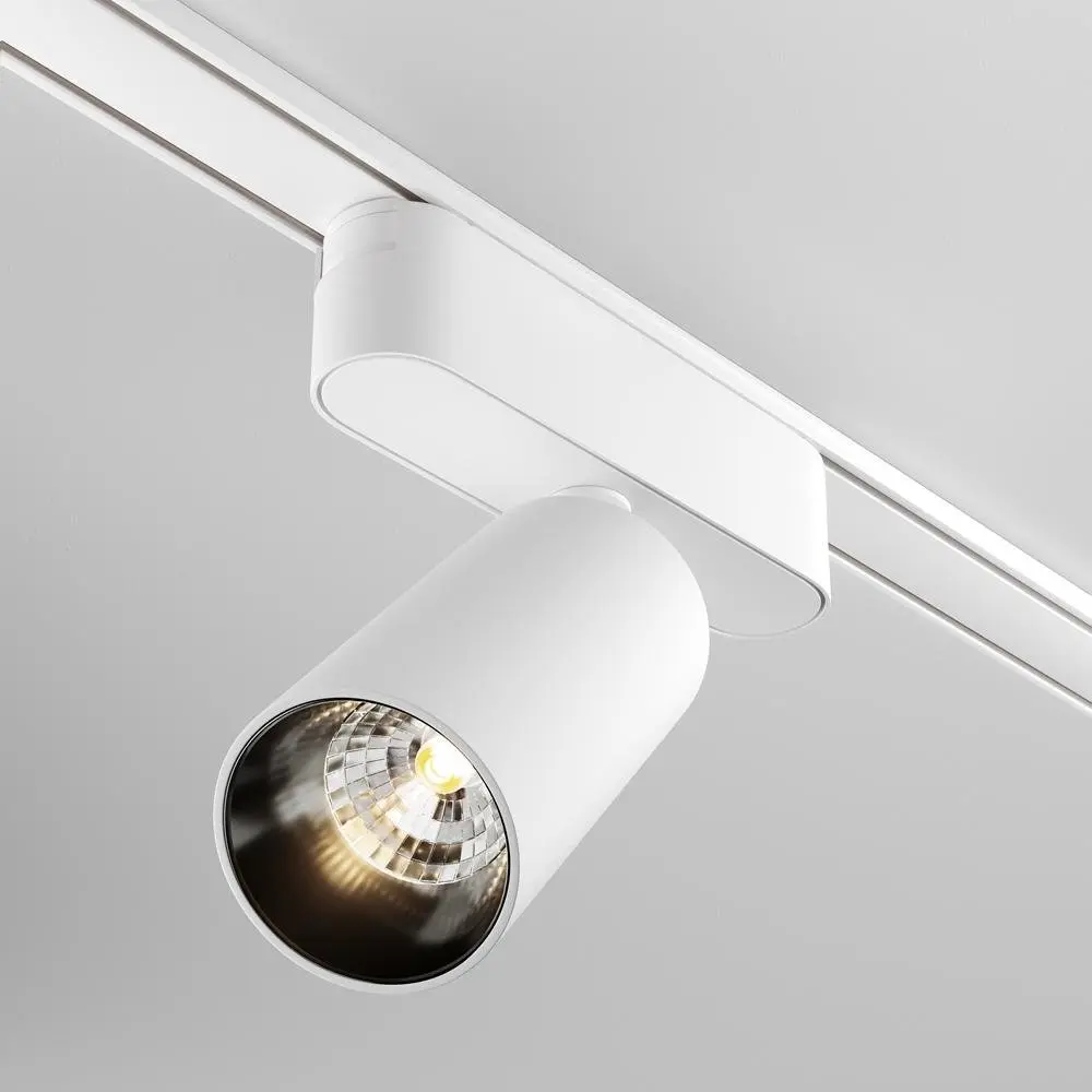 M TR103-1-12W3K-M-W Svítidlo pro kolejnicový systém Focus LED 3000K 12W 1000lm bílý hliník teplá bílá Radity - MAYTONI