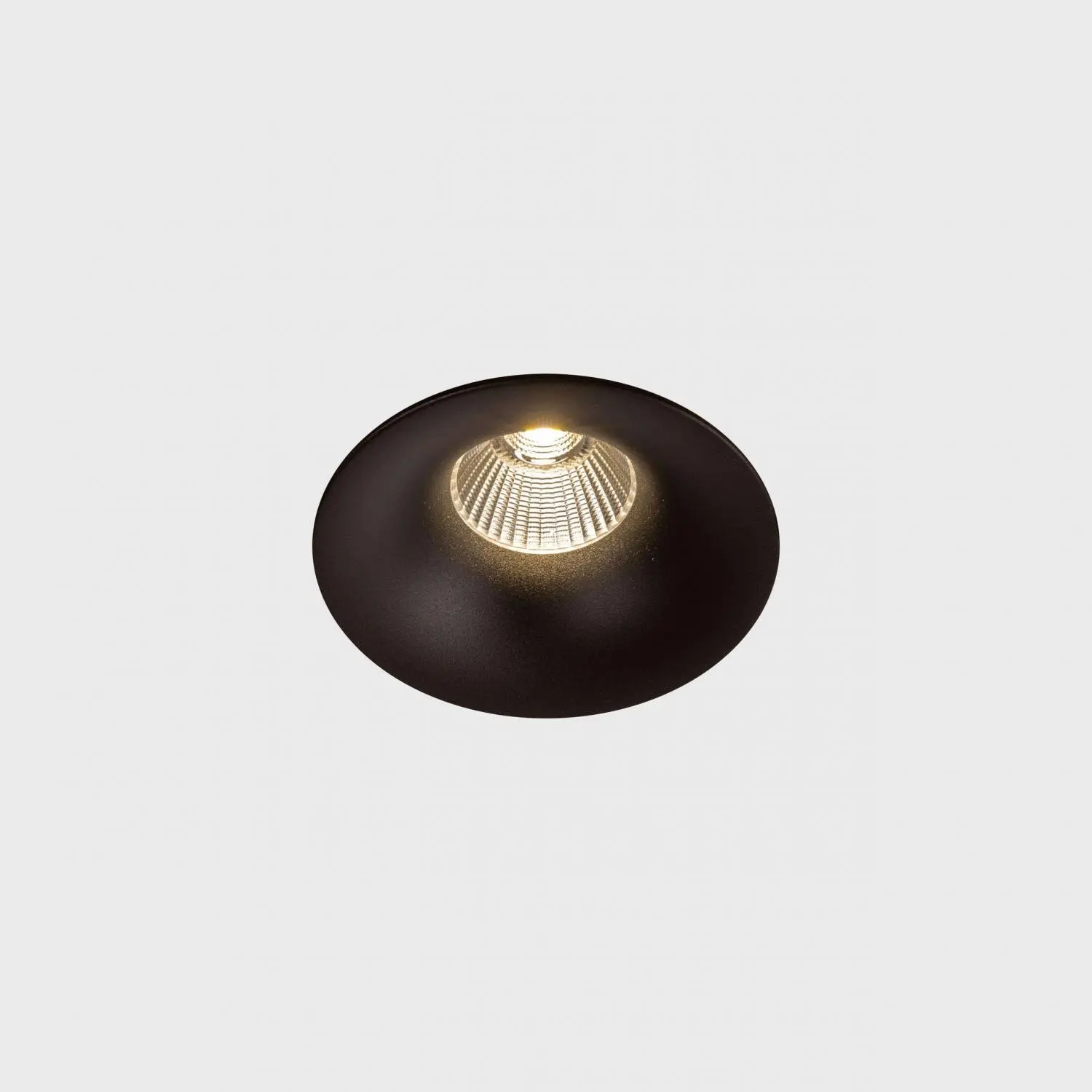 KHL K50150.02.RF.BK-BK.38.ST.8.27.PU LUXO zapuštěné svítidlo s rámečkem černá 12W 2700K Push - KOHL-Lighting